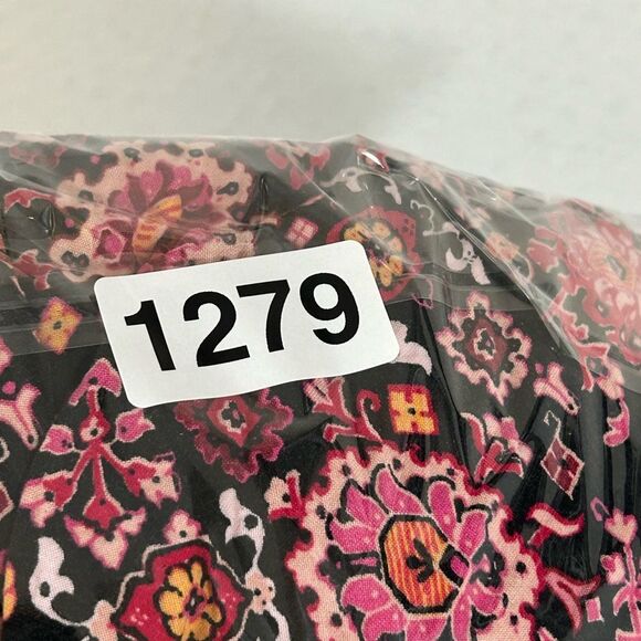 Lane Bryant Floral Maxi Dress Lace Up Neck Womens Plus Size 16 black pink boho - Picture 14 of 16